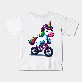 Biker Unicorn Kids T-Shirt